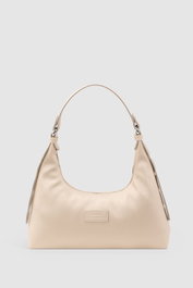 Zoozie Bags Bolso de Mano de Cuero PU Color Crema